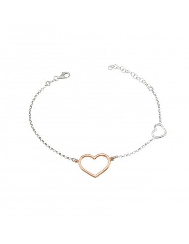 Bracciale con cuore sagomato placcato...